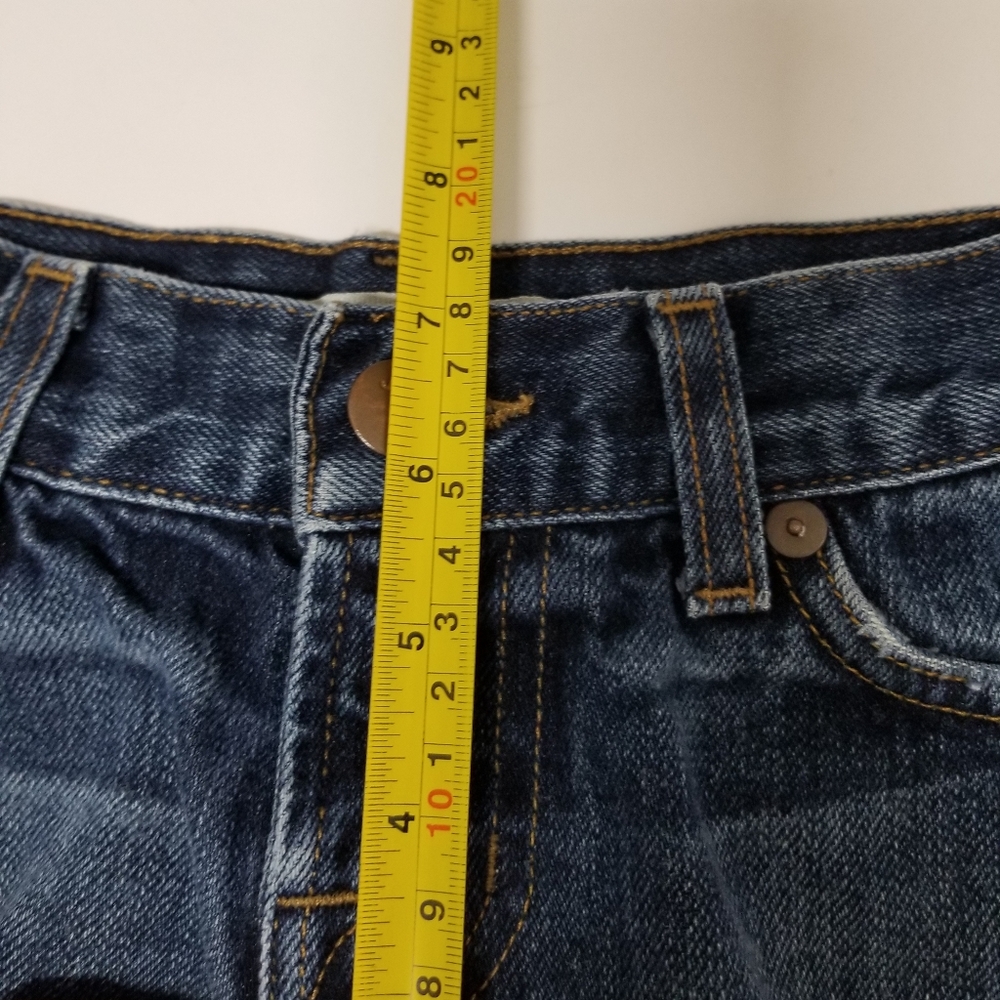J Brand Cuffed 5 Pocket Frayed Blue Denim Shorts Sz 24 - Picture 11 of 13